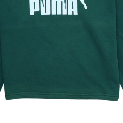 Womens UK Size XS PUMA Green Pullover Hoodie