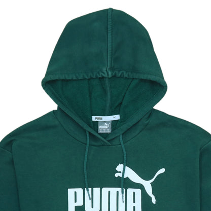 Womens UK Size XS PUMA Green Pullover Hoodie