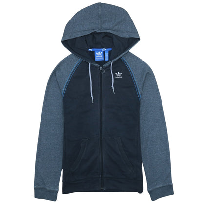 Mens UK Size XS adidas Blue Full Zip Hoodie