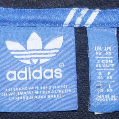 Mens UK Size XS adidas Blue Full Zip Hoodie