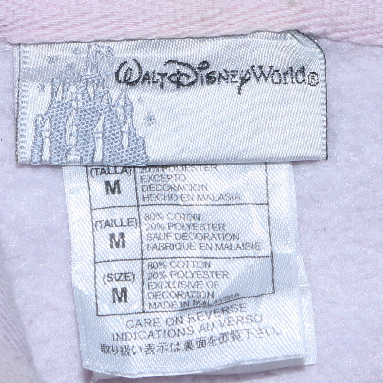 Womens UK Size M Disney Pink Pullover Hoodie