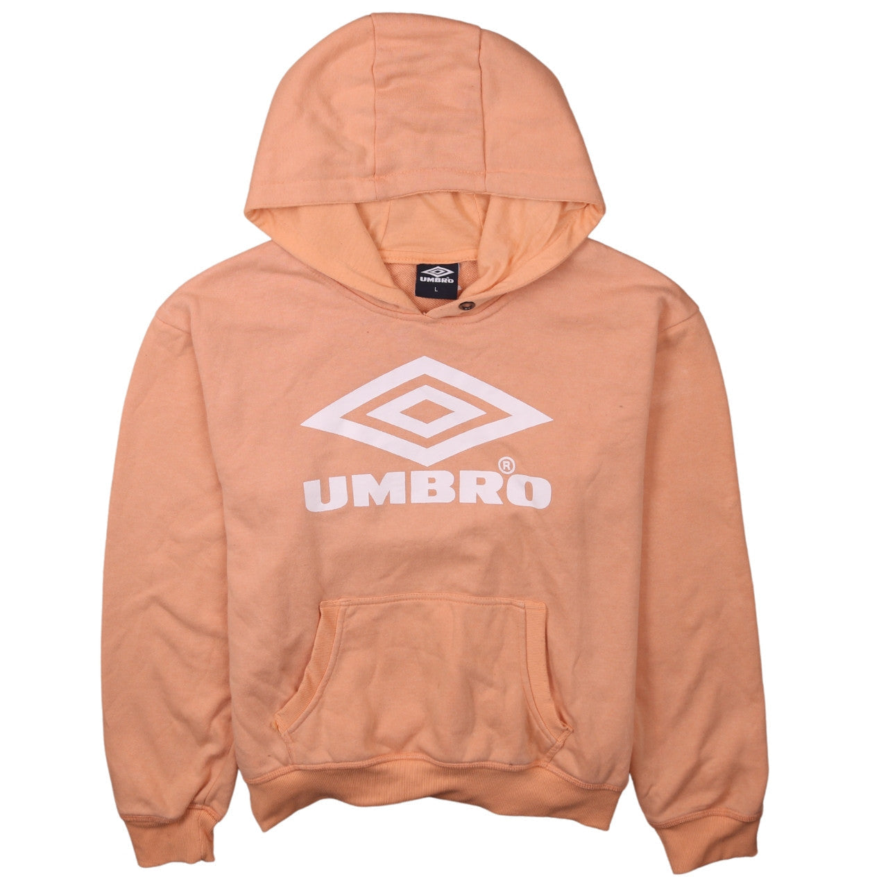 Womens UK Size L Umbro Orange Pullover Hoodie