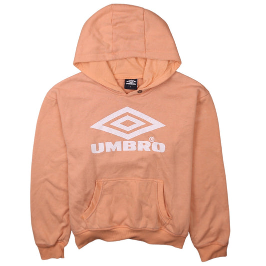 Womens UK Size L Umbro Orange Pullover Hoodie