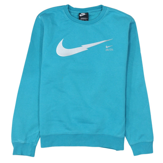 Womens UK Size S Nike Blue Pullover Sweatshirt