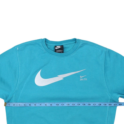Womens UK Size S Nike Blue Pullover Sweatshirt