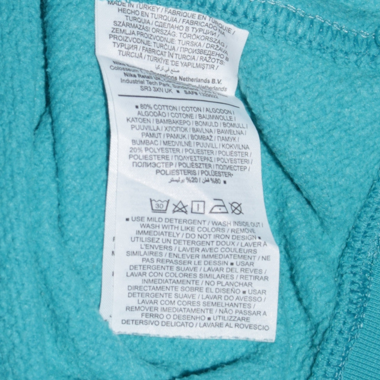 Womens UK Size S Nike Blue Pullover Sweatshirt