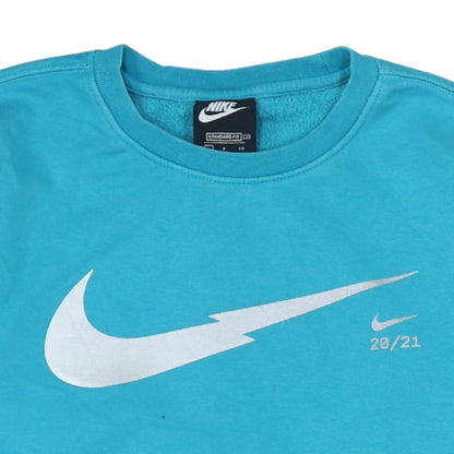 Womens UK Size S Nike Blue Pullover Sweatshirt