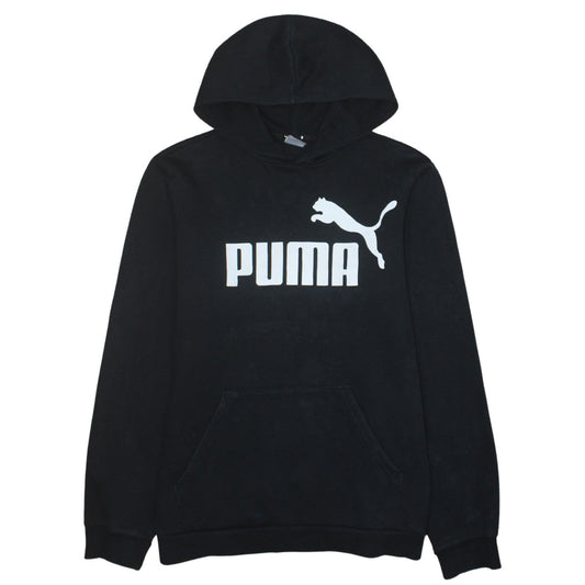 Boys UK Size 15-16 Years PUMA Black Pullover Hoodie
