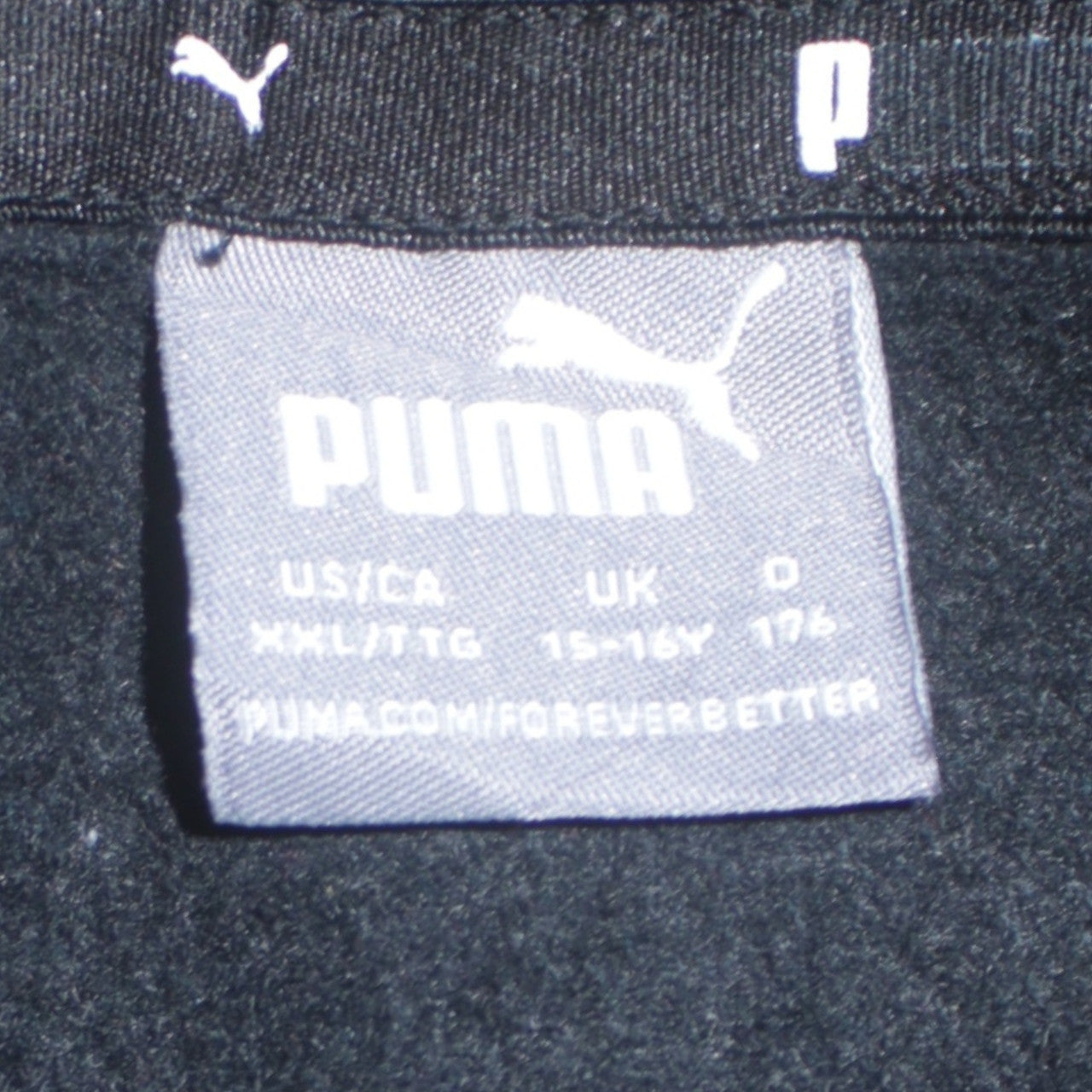 Boys UK Size 15-16 Years PUMA Black Pullover Hoodie