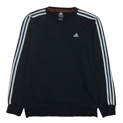 Mens UK Size M adidas Black Pullover Sweatshirt