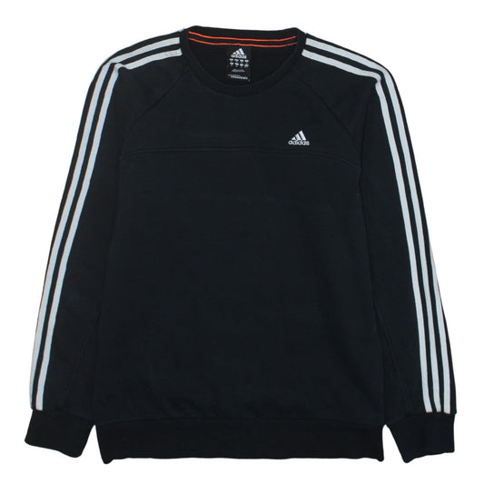 Mens UK Size M adidas Black Pullover Sweatshirt