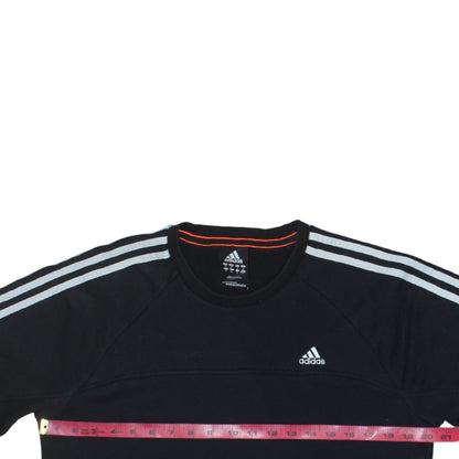 Mens UK Size M adidas Black Pullover Sweatshirt