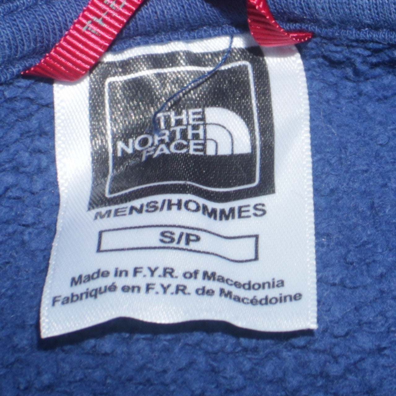Mens UK Size S The North Face Blue Pullover Hoodie