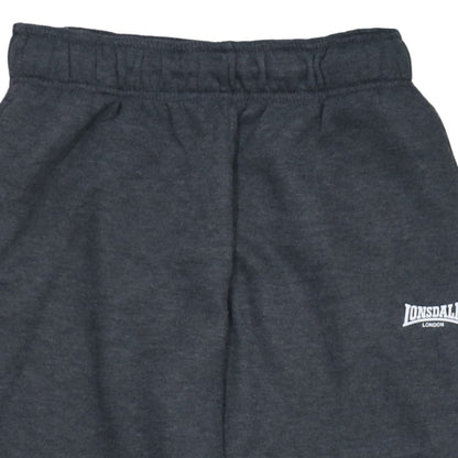 Lonsdale Men Grey Sweatpants S Regular Fit Elastic Waist Fleece