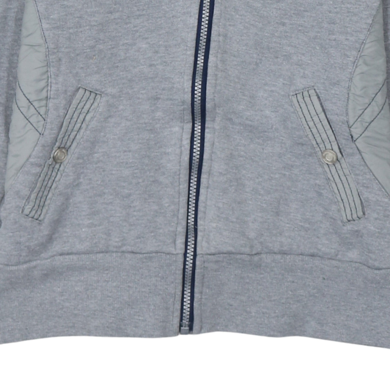 Womens UK Size 12 Just Togs Grey Full Zip Hoodie