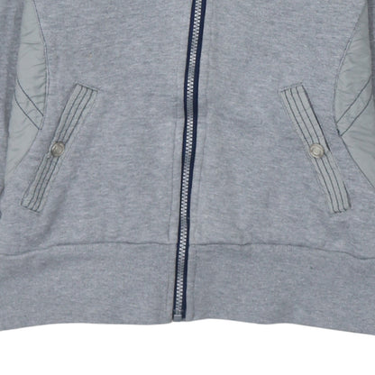 Womens UK Size 12 Just Togs Grey Full Zip Hoodie