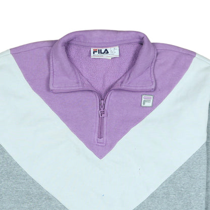 Womens UK Size S FILA Grey Pullover Sweatshirt