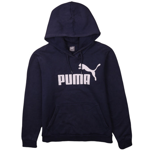 Womens UK Size 16 PUMA Blue Pullover Hoodie