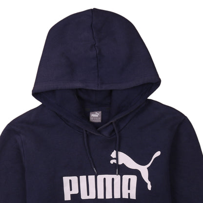 Womens UK Size 16 PUMA Blue Pullover Hoodie