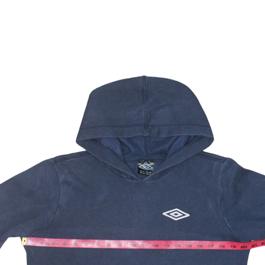 Boys UK Size 13 Years Umbro Blue Pullover Hoodie