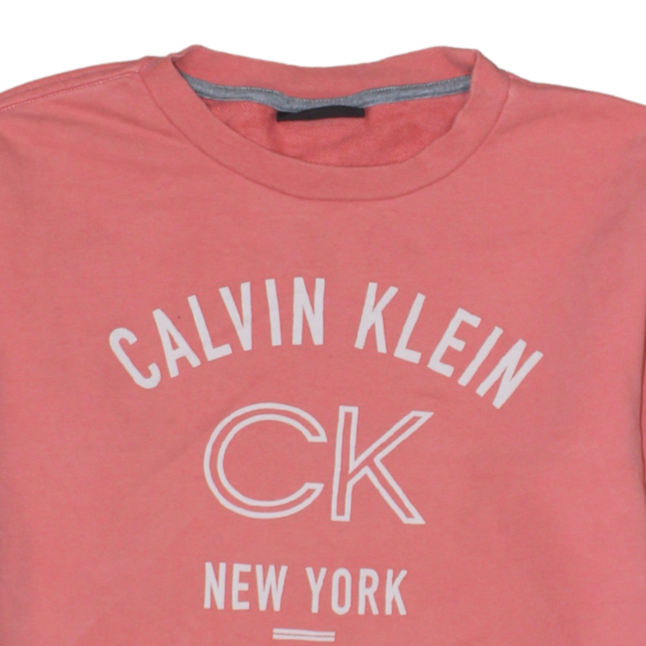 Womens UK Size M Calvin Klein Pink Pullover Sweatshirt