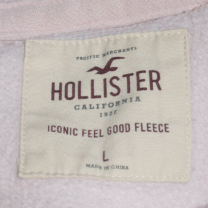 Mens UK Size L Hollister Beige Pullover Hoodie