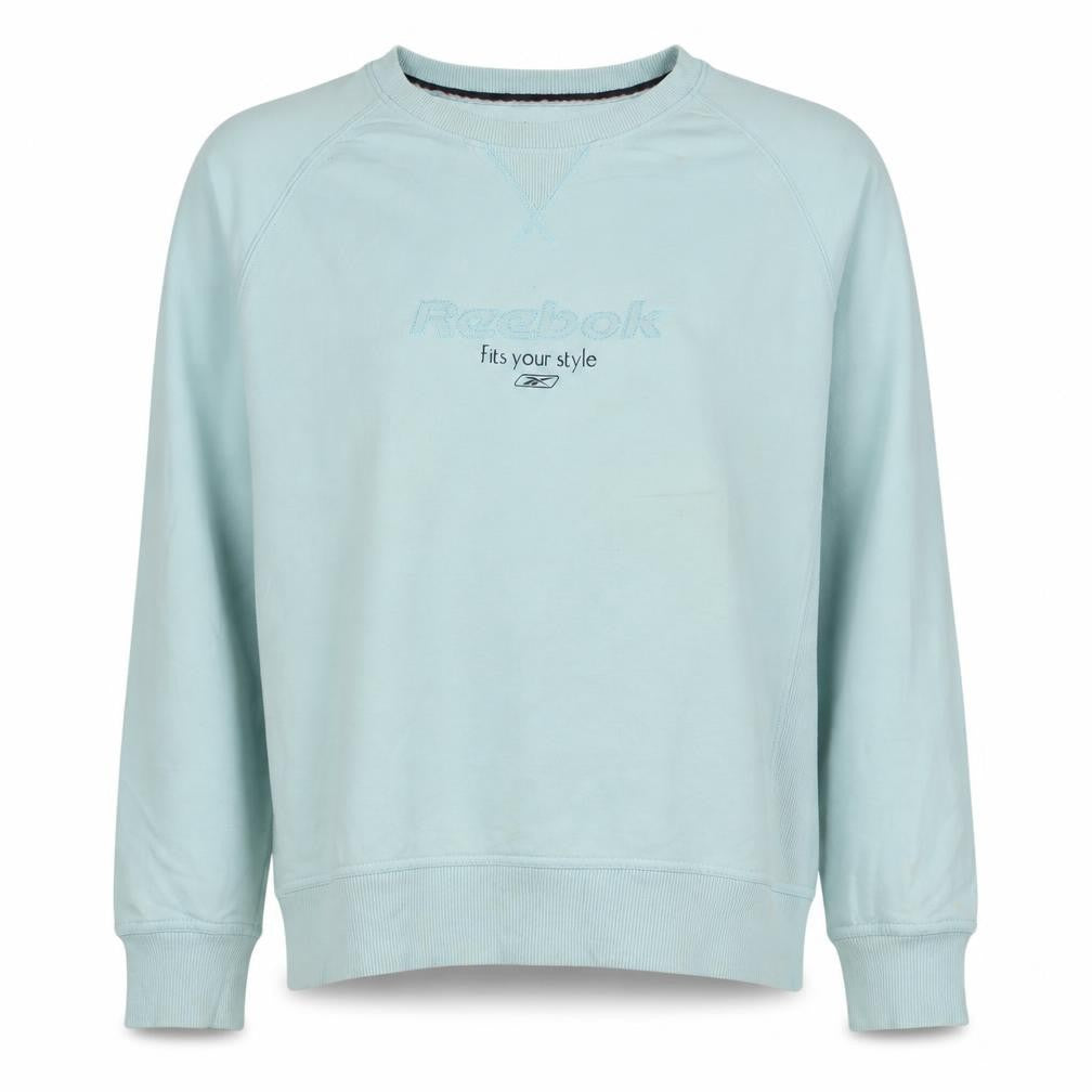 Womens UK Size XL Reebok Blue Pullover Sweatshirt