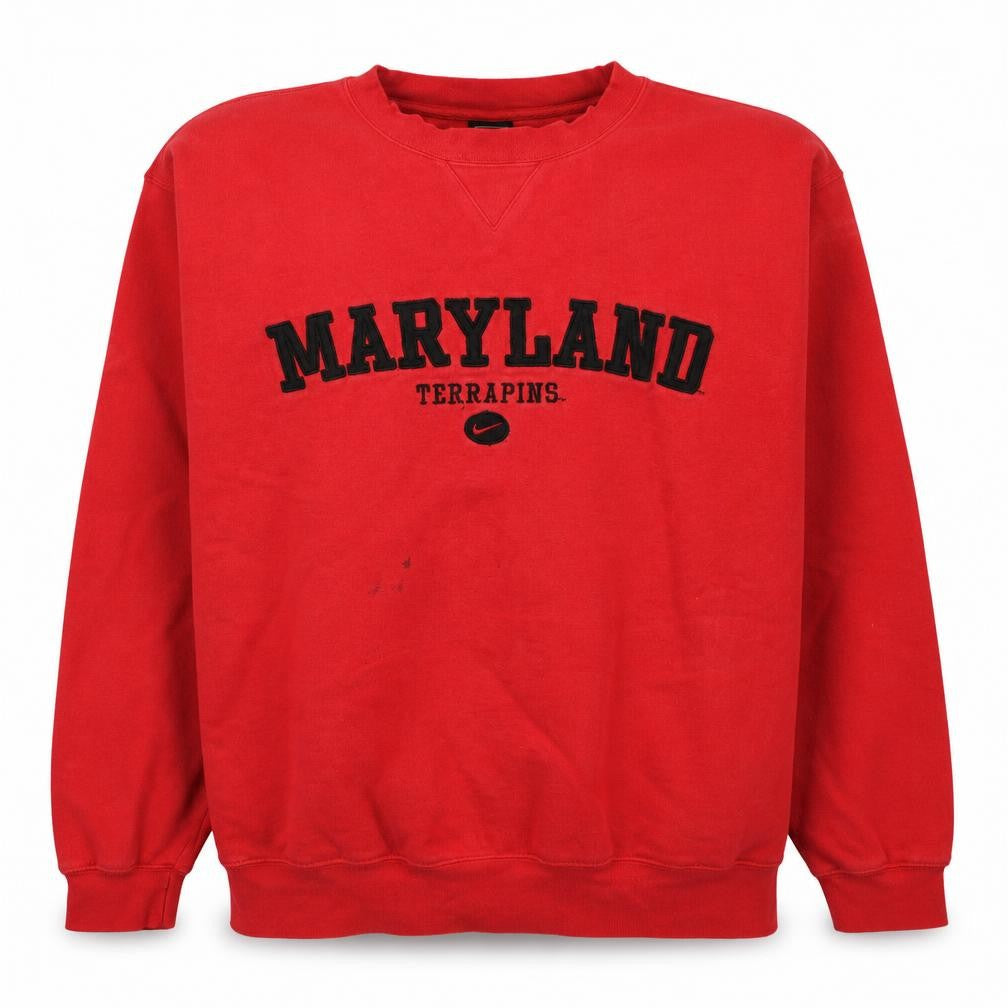 Mens UK Size L Nike Red Pullover Sweatshirt