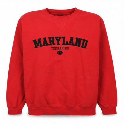 Mens UK Size L Nike Red Pullover Sweatshirt
