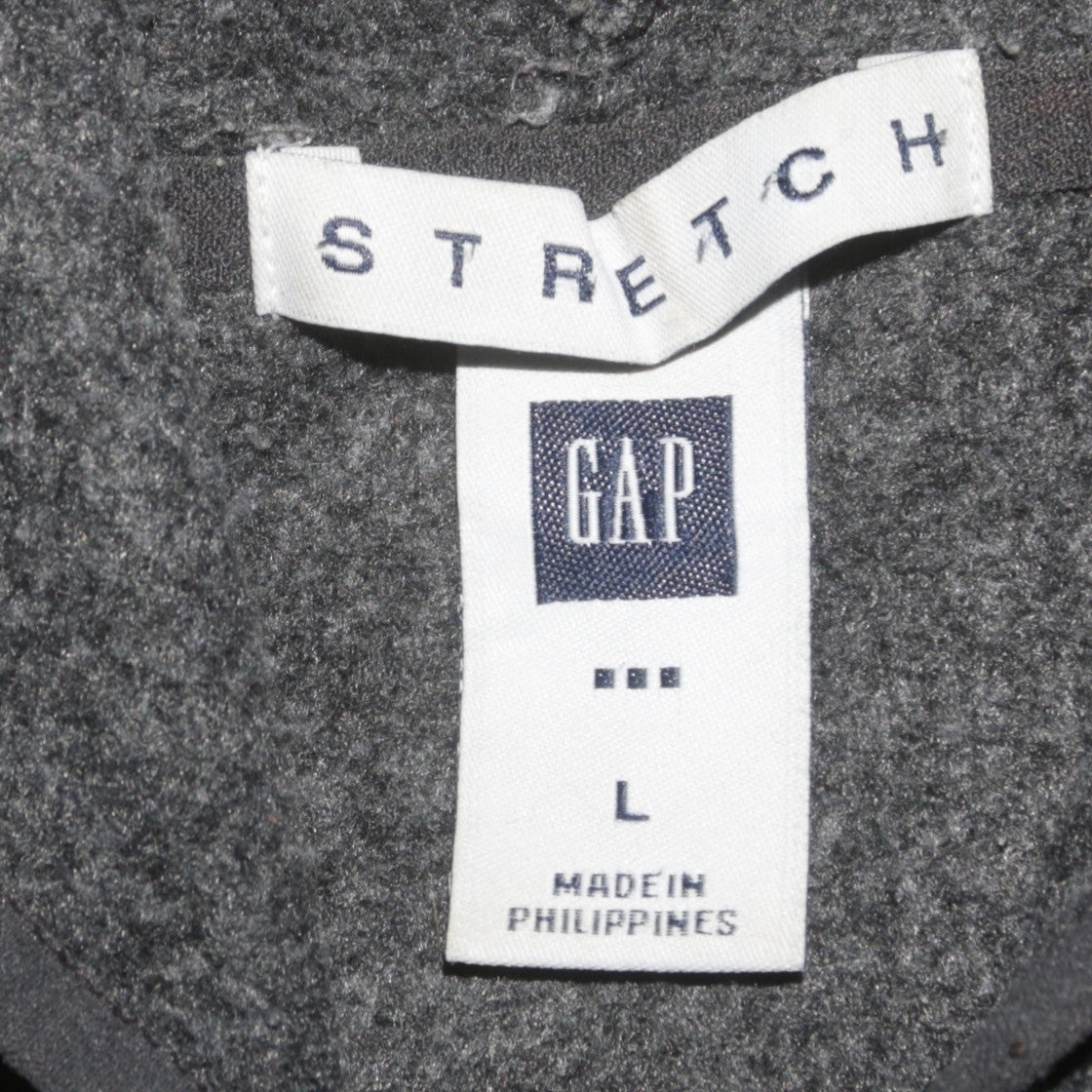 Gap Women's Black L Pullover Hoodie with Logo and Kangaroo Pocket
