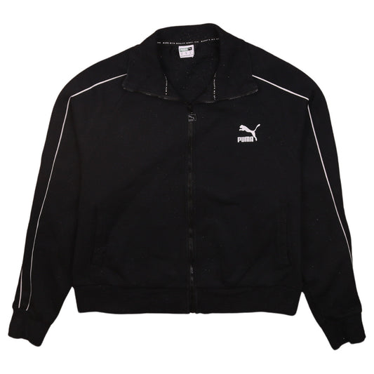 Womens UK Size XL PUMA Black Full Zip Sweatshirt