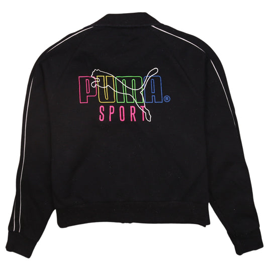 Womens UK Size XL PUMA Black Full Zip Sweatshirt