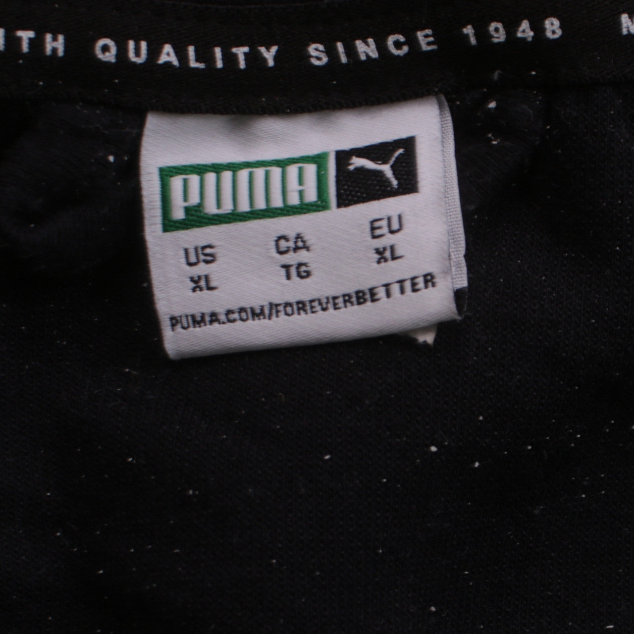 Womens UK Size XL PUMA Black Full Zip Sweatshirt