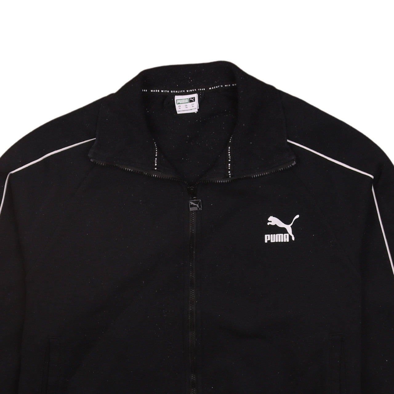 Womens UK Size XL PUMA Black Full Zip Sweatshirt