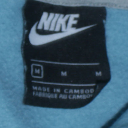 Mens UK Size M Nike Blue Pullover Hoodie