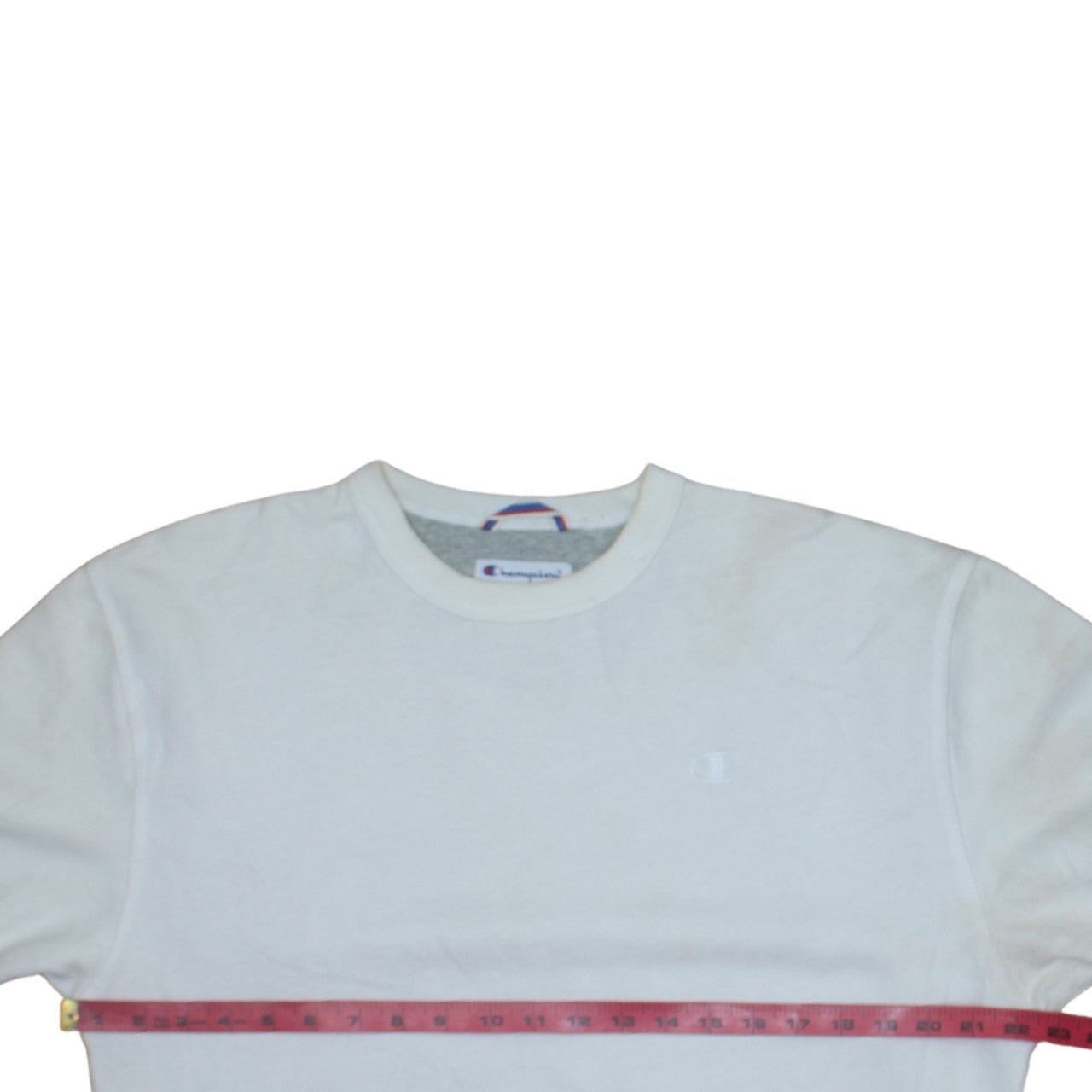 Mens UK Size M Champion White Pullover Sweatshirt