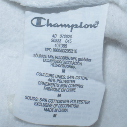 Mens UK Size M Champion White Pullover Sweatshirt