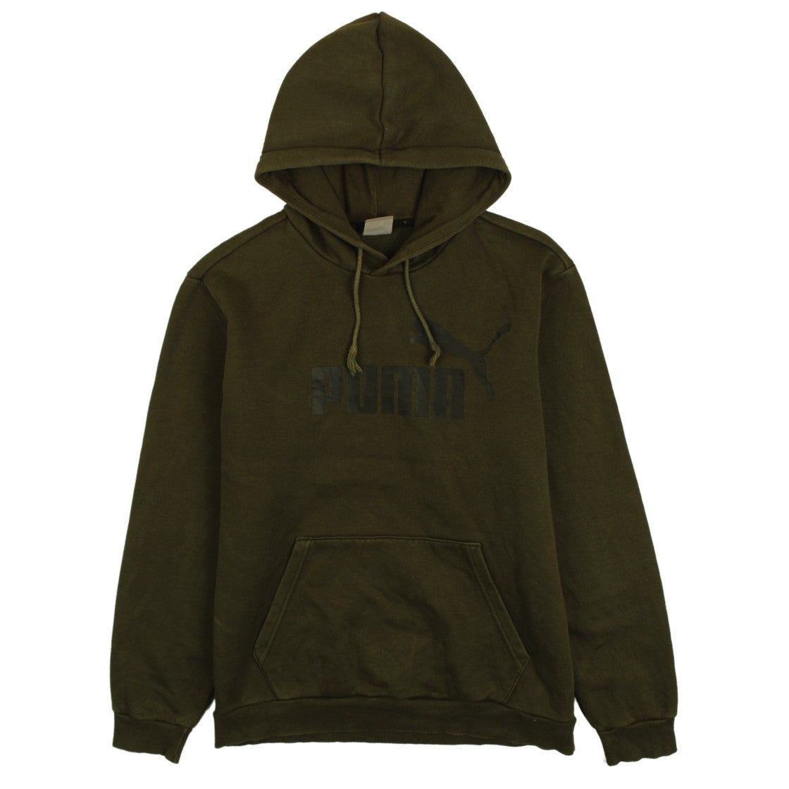 Mens UK Size L PUMA Green Pullover Hoodie