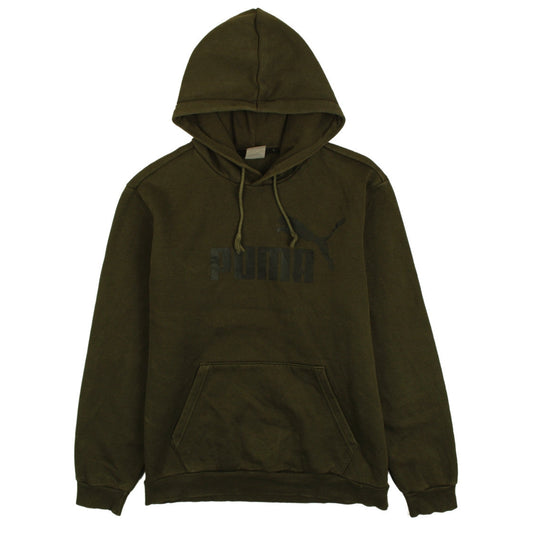 Mens UK Size L PUMA Green Pullover Hoodie