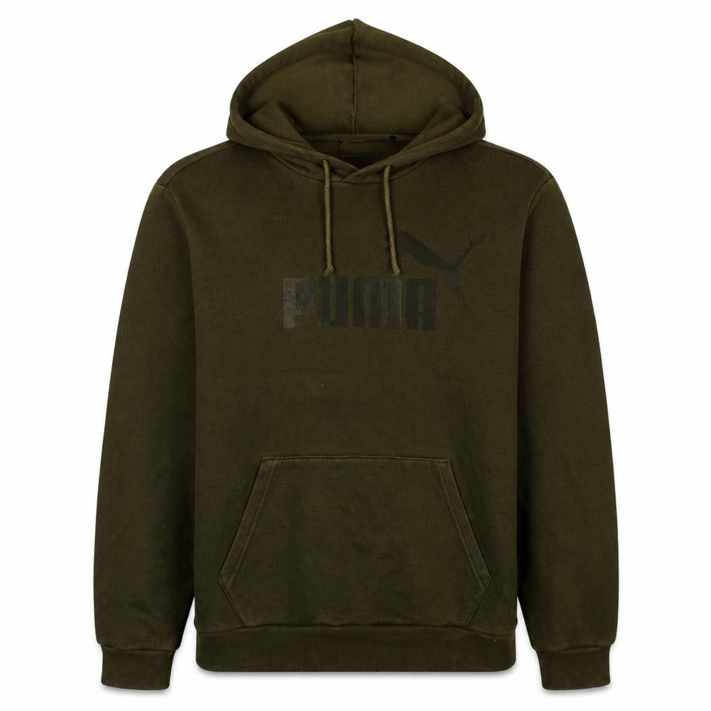 Mens UK Size L PUMA Green Pullover Hoodie