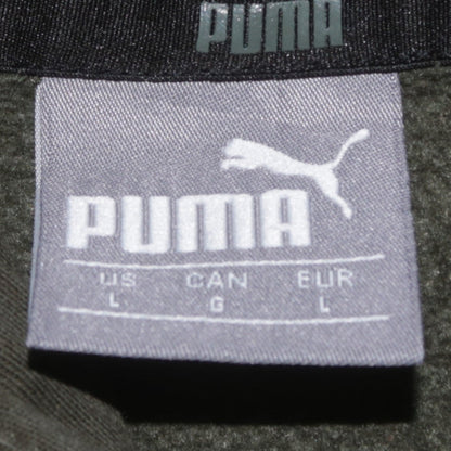 Mens UK Size L PUMA Green Pullover Hoodie