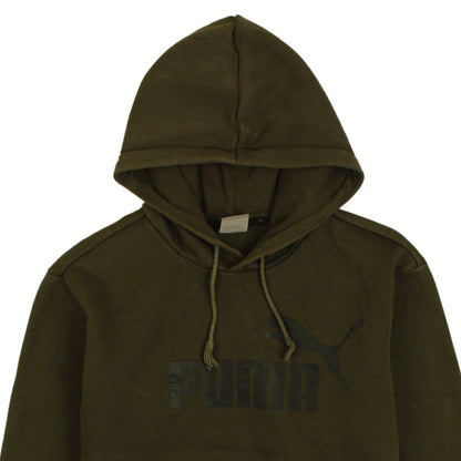 Mens UK Size L PUMA Green Pullover Hoodie