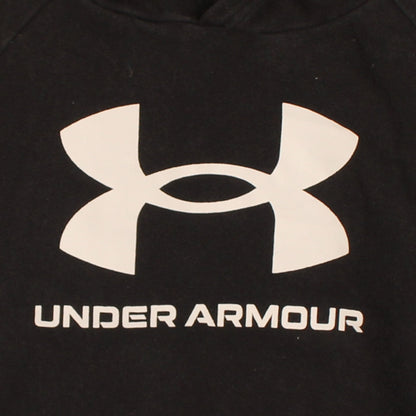 Under Armour Boys Black XL Pullover Hoodie with Logo Fleece ColdGear
