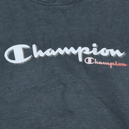 Womens UK Size M Champion Grey Pullover Hoodie