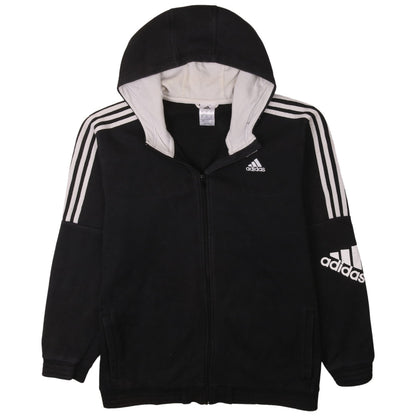 Mens UK Size XL adidas Black Full Zip Hoodie