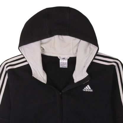 Mens UK Size XL adidas Black Full Zip Hoodie