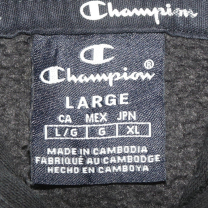 Mens UK Size L Champion Black Pullover Hoodie