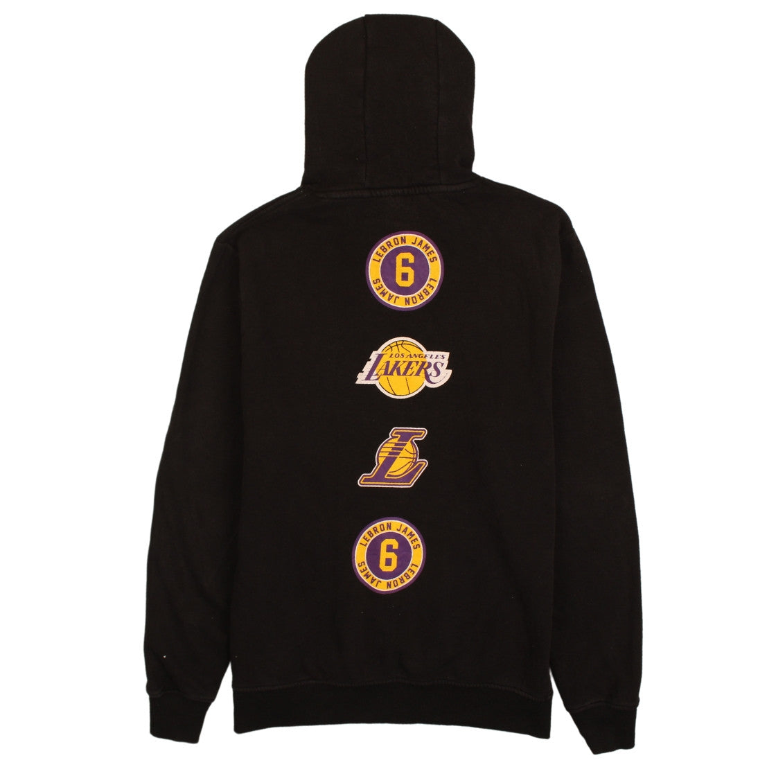 Mens UK Size L NBA Black Pullover Hoodie