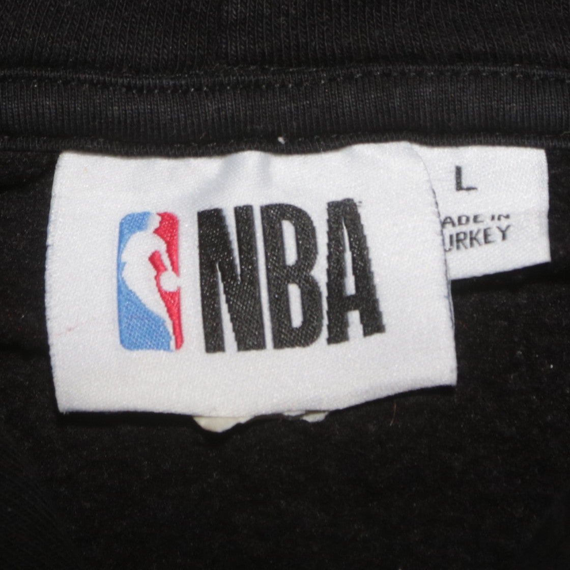 Mens UK Size L NBA Black Pullover Hoodie