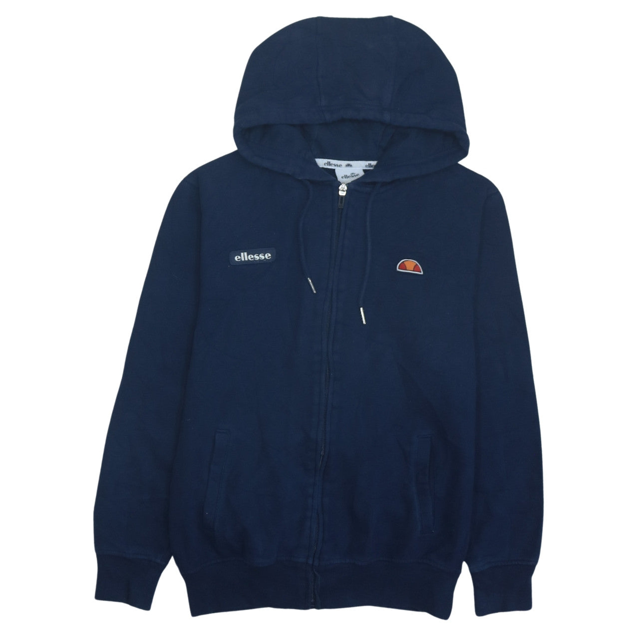 Womens UK Size 10 ellesse Blue Full Zip Hoodie